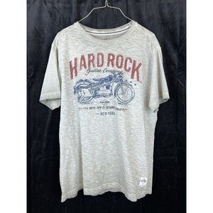 Hard Rock Guitar Company T-Shirt Tee Memphis TN Motorcycle Gray Mens Large